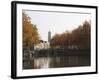 The Dom Tower and Canal Waterway on a Sunny Autumn Day, Utrecht, Utrecht Province, Netherlands, Eur-Stuart Forster-Framed Photographic Print