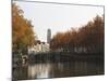 The Dom Tower and Canal Waterway on a Sunny Autumn Day, Utrecht, Utrecht Province, Netherlands, Eur-Stuart Forster-Mounted Photographic Print