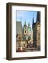 The dome and bell tower of the baroque church of St. Nicholas. Prague, Capital city of Czech-Tom Haseltine-Framed Photographic Print