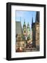 The dome and bell tower of the baroque church of St. Nicholas. Prague, Capital city of Czech-Tom Haseltine-Framed Photographic Print