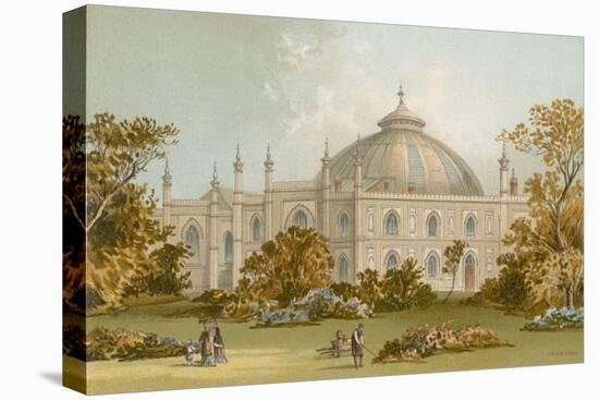 The Dome, Brighton Pavilion-English School-Stretched Canvas