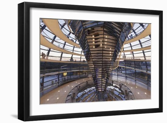 The Dome by Norman Foster, Reichstag Parliament Building at sunset, Mitte, Berlin, Germany, Europe-Markus Lange-Framed Photographic Print