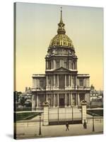 The Dome des Invalides, Paris, France, c.1890-1900-null-Stretched Canvas