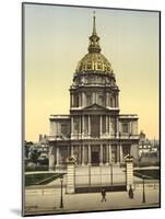 The Dome des Invalides, Paris, France, c.1890-1900-null-Mounted Giclee Print