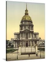 The Dome des Invalides, Paris, France, c.1890-1900-null-Stretched Canvas