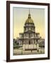 The Dome des Invalides, Paris, France, c.1890-1900-null-Framed Giclee Print