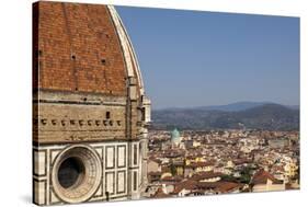 The Dome of Santa Maria Del Fiore and Roof Tops, Florence, Tuscany, Italy, Europe-Simon Montgomery-Stretched Canvas