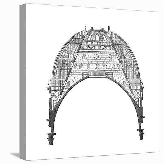 The Dome of St Paul's Cathedral, London, 17th Century-Christopher Wren-Stretched Canvas