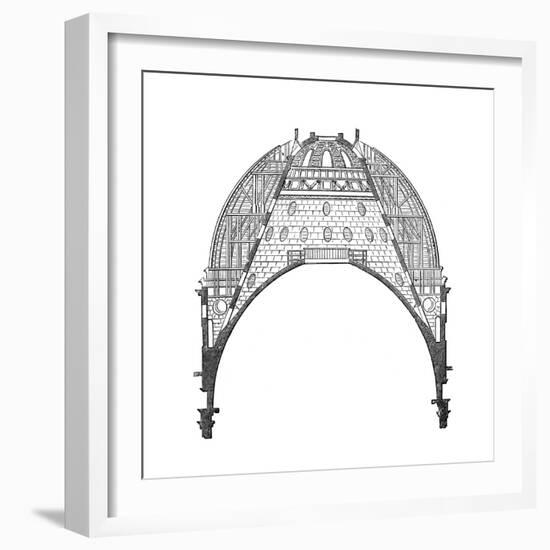 The Dome of St Paul's Cathedral, London, 17th Century-Christopher Wren-Framed Premium Giclee Print