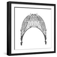 The Dome of St Paul's Cathedral, London, 17th Century-Christopher Wren-Framed Giclee Print