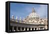 The Dome of St. Peters Basilica, Vatican City, Rome, Lazio, Italy-James Emmerson-Framed Stretched Canvas