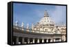 The Dome of St. Peters Basilica, Vatican City, Rome, Lazio, Italy-James Emmerson-Framed Stretched Canvas