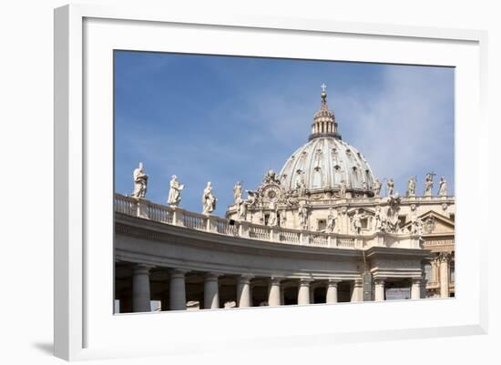 The Dome of St. Peters Basilica, Vatican City, Rome, Lazio, Italy-James Emmerson-Framed Photographic Print