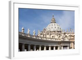 The Dome of St. Peters Basilica, Vatican City, Rome, Lazio, Italy-James Emmerson-Framed Photographic Print