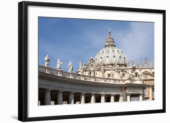 The Dome of St. Peters Basilica, Vatican City, Rome, Lazio, Italy-James Emmerson-Framed Photographic Print