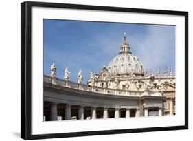 The Dome of St. Peters Basilica, Vatican City, Rome, Lazio, Italy-James Emmerson-Framed Photographic Print