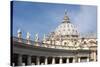 The Dome of St. Peters Basilica, Vatican City, Rome, Lazio, Italy-James Emmerson-Stretched Canvas