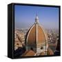 The Dome of the Duomo Santa Maria Del Fiore, Overlooking Florence, Tuscany, Italy-Roy Rainford-Framed Stretched Canvas