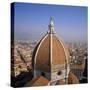 The Dome of the Duomo Santa Maria Del Fiore, Overlooking Florence, Tuscany, Italy-Roy Rainford-Stretched Canvas