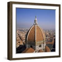 The Dome of the Duomo Santa Maria Del Fiore, Overlooking Florence, Tuscany, Italy-Roy Rainford-Framed Photographic Print