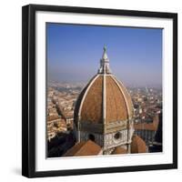 The Dome of the Duomo Santa Maria Del Fiore, Overlooking Florence, Tuscany, Italy-Roy Rainford-Framed Photographic Print