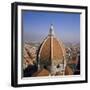 The Dome of the Duomo Santa Maria Del Fiore, Overlooking Florence, Tuscany, Italy-Roy Rainford-Framed Photographic Print