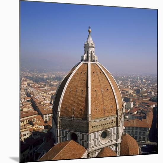 The Dome of the Duomo Santa Maria Del Fiore, Overlooking Florence, Tuscany, Italy-Roy Rainford-Mounted Photographic Print