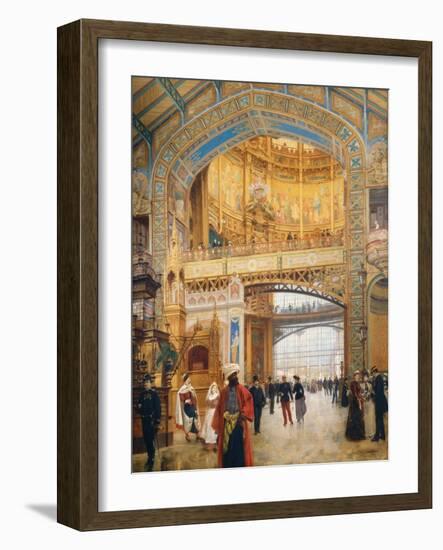 The Dome of the Gallery During the Exhibition of 1889-Louis Beroud-Framed Giclee Print