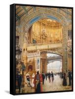 The Dome of the Gallery During the Exhibition of 1889-Louis Beroud-Framed Stretched Canvas