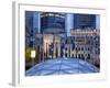 The Dome of the Ice Rink and Vancouver Art Gallery at Night, Robson Square, Downtown, Vancouver, Br-Martin Child-Framed Photographic Print