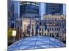 The Dome of the Ice Rink and Vancouver Art Gallery at Night, Robson Square, Downtown, Vancouver, Br-Martin Child-Mounted Photographic Print