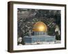 The Dome of the Rock and Mount of Olives, Jerusalem, Israel, Middle East-Godong-Framed Photographic Print