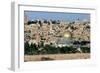 The Dome of the Rock, Built AD 692, and the City Beyond-null-Framed Giclee Print