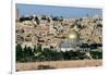 The Dome of the Rock, Built AD 692, and the City Beyond-null-Framed Giclee Print