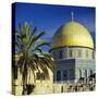 The Dome of the Rock, Muslim Shrine on Temple Mount, Jerusalem, Israel-G Richardson-Stretched Canvas