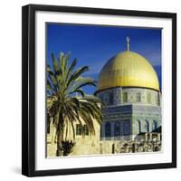 The Dome of the Rock, Muslim Shrine on Temple Mount, Jerusalem, Israel-G Richardson-Framed Photographic Print