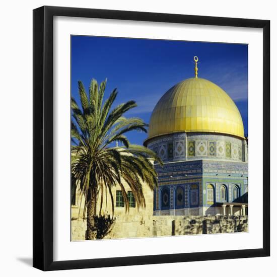 The Dome of the Rock, Muslim Shrine on Temple Mount, Jerusalem, Israel-G Richardson-Framed Photographic Print