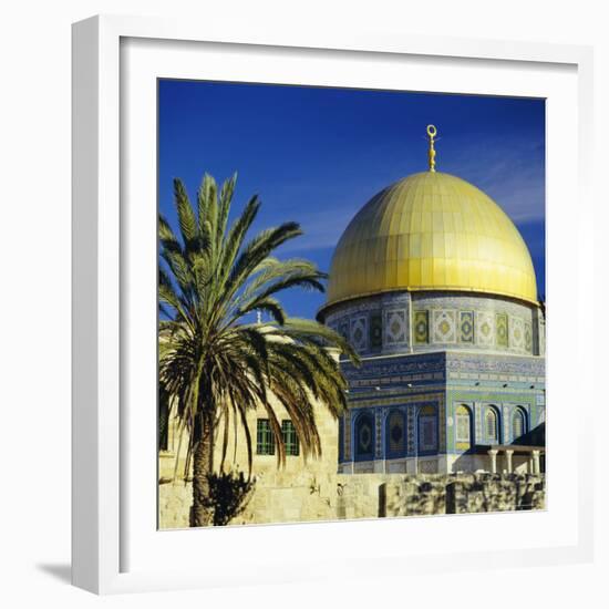 The Dome of the Rock, Muslim Shrine on Temple Mount, Jerusalem, Israel-G Richardson-Framed Photographic Print