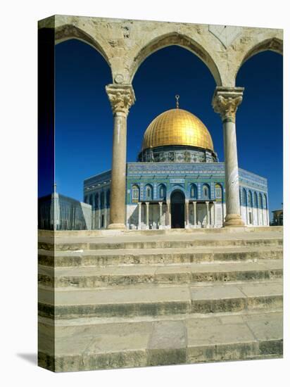 The Dome of the Rock, Temple Mount, Old City, Jerusalem, Israel, Middle East-Sylvain Grandadam-Stretched Canvas