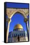 The Dome of the Rock, Temple Mount, UNESCO World Heritage Site, Jerusalem, Israel, Middle East-Neil Farrin-Framed Stretched Canvas