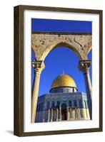 The Dome of the Rock, Temple Mount, UNESCO World Heritage Site, Jerusalem, Israel, Middle East-Neil Farrin-Framed Photographic Print