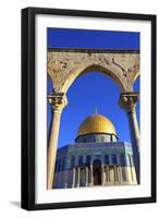 The Dome of the Rock, Temple Mount, UNESCO World Heritage Site, Jerusalem, Israel, Middle East-Neil Farrin-Framed Photographic Print