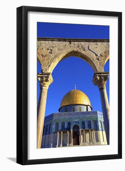 The Dome of the Rock, Temple Mount, UNESCO World Heritage Site, Jerusalem, Israel, Middle East-Neil Farrin-Framed Photographic Print