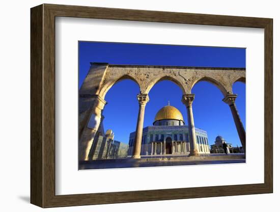 The Dome of the Rock, Temple Mount, UNESCO World Heritage Site, Jerusalem, Israel, Middle East-Neil Farrin-Framed Photographic Print