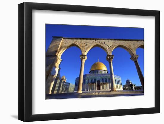 The Dome of the Rock, Temple Mount, UNESCO World Heritage Site, Jerusalem, Israel, Middle East-Neil Farrin-Framed Photographic Print