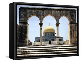 The Dome of the Rock was Built During the Omayyad Caliphate on the Temple Mount in Jerusalem-null-Framed Stretched Canvas