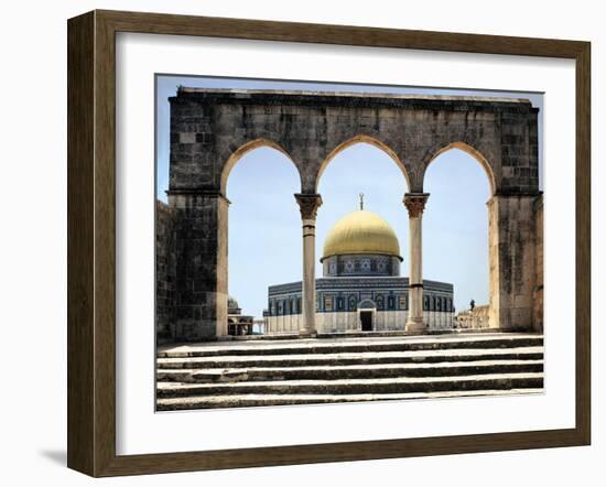 The Dome of the Rock was Built During the Omayyad Caliphate on the Temple Mount in Jerusalem-null-Framed Giclee Print