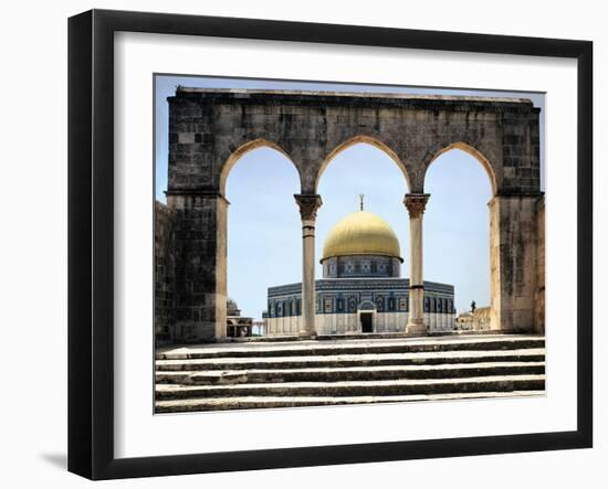 The Dome of the Rock was Built During the Omayyad Caliphate on the Temple Mount in Jerusalem-null-Framed Giclee Print