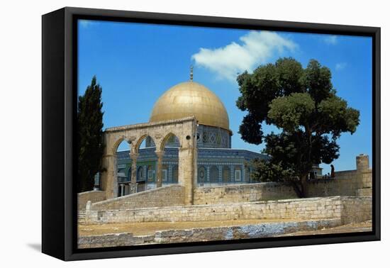 The Dome of the Rock was Built During the Omayyad Caliphate on the Temple Mount in Jerusalem-null-Framed Stretched Canvas