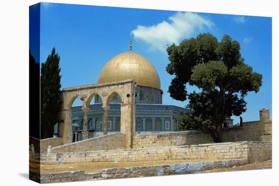 The Dome of the Rock was Built During the Omayyad Caliphate on the Temple Mount in Jerusalem-null-Stretched Canvas